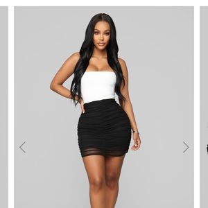 Fashion Nova “Really Meshed Up” skirt